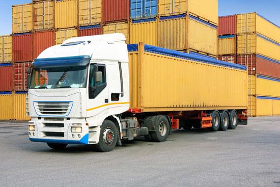 Vận tải đường bộ bằng xe container